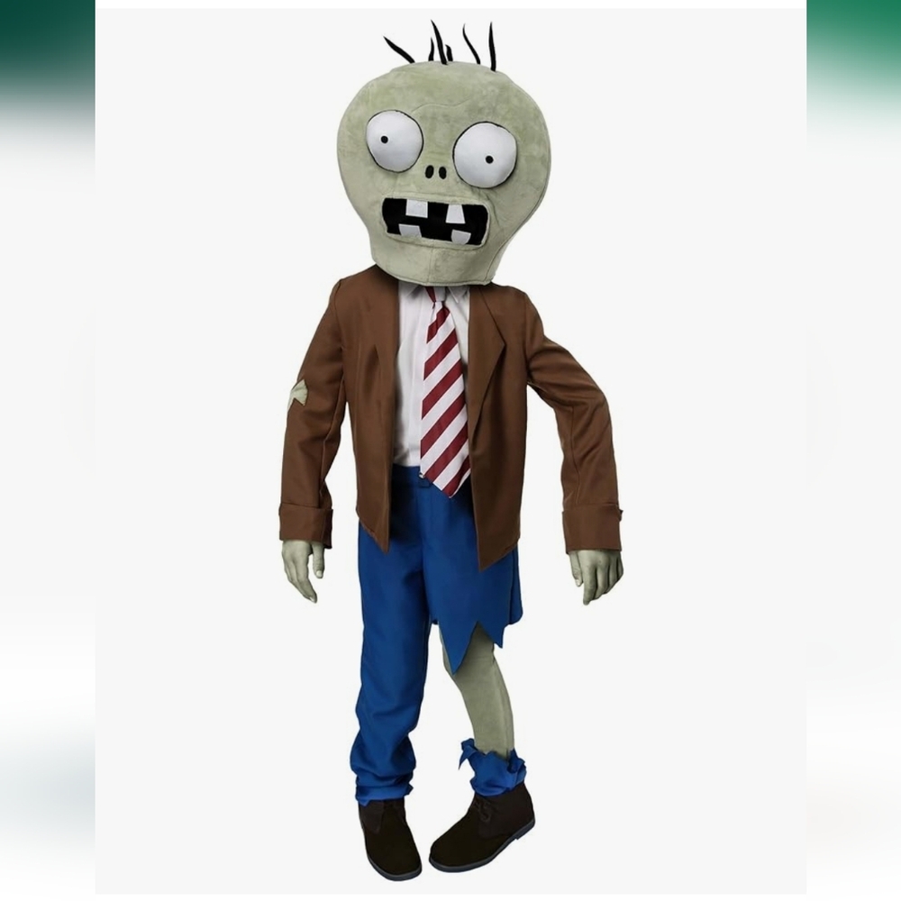 Kids Plants Vs Zombies Zombie Halloween Costume Size XL